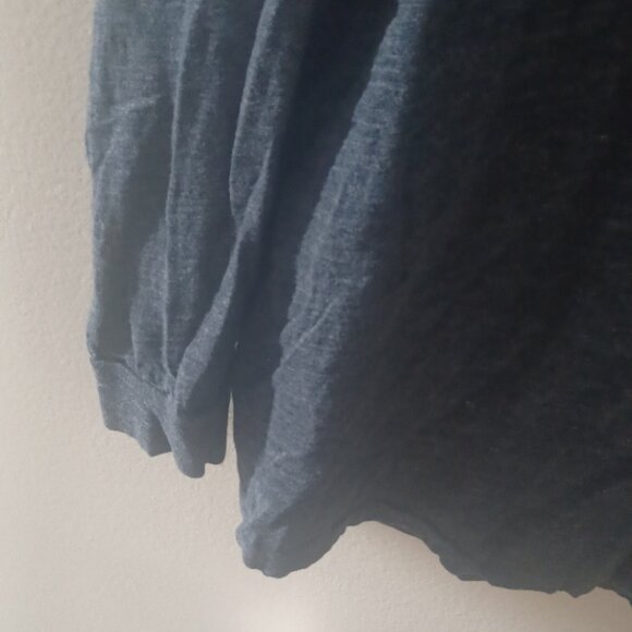 Polo Ralph Lauren Long Sleeve Cotton Crew Neck Dark Bluish Black Top L - Picture 2 of 5